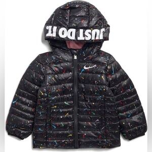 BNWT Nike Kids toddler baby Just Do It Mid Weight Puffer Jacket